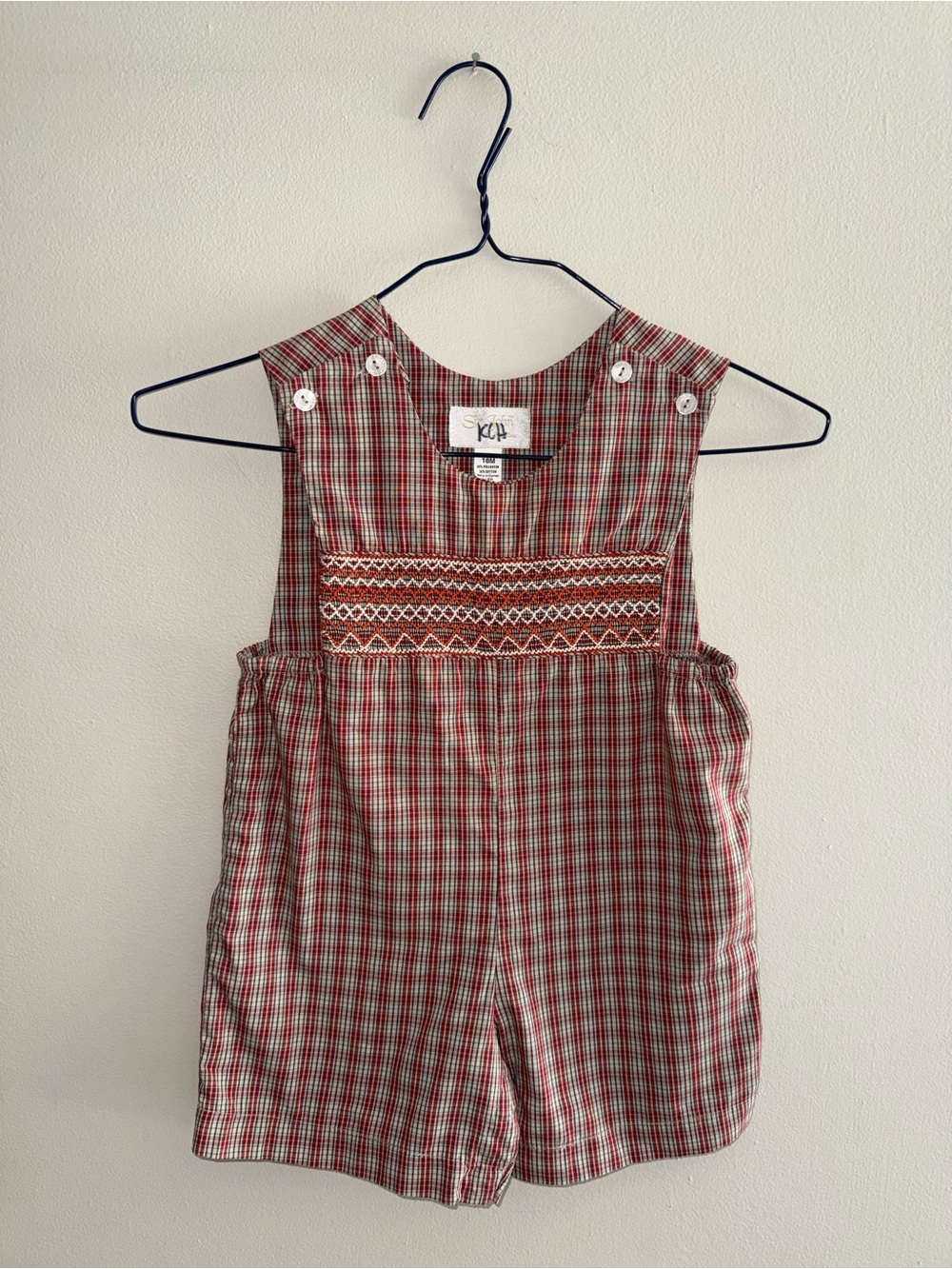 Sir John Boys Plaid Fall Smocked Jon Jon